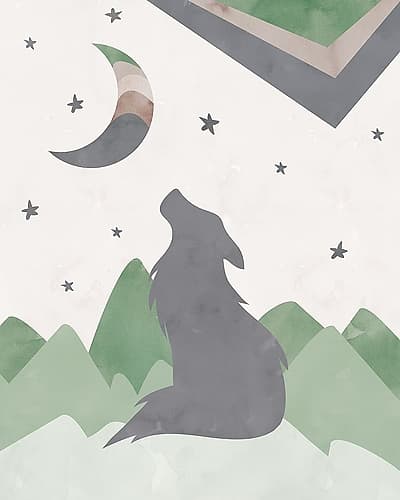 BlackWolf_Print Art Print