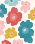 Flower_Pattern_Palette1_Watercolor Art Print