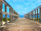 Oasis Bridge Art Print