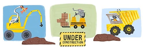 Construction Panel 1 Kids Print