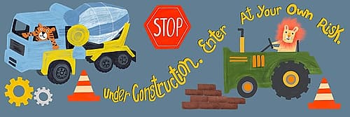 Construction Panel 3 Kids Print