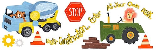 Construction Panel 2 Kids Print