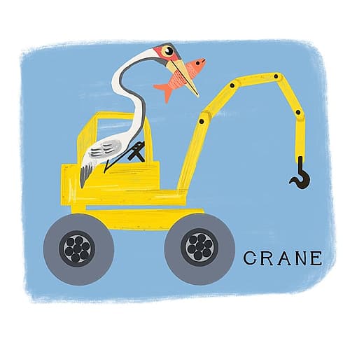 Construction Color 2 Kids Print