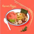 Ramen Magic 1 V2 Art Print