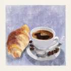 Coffee Croissant Kitchen Print