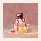 Cupcake Cherry 1 Art Print