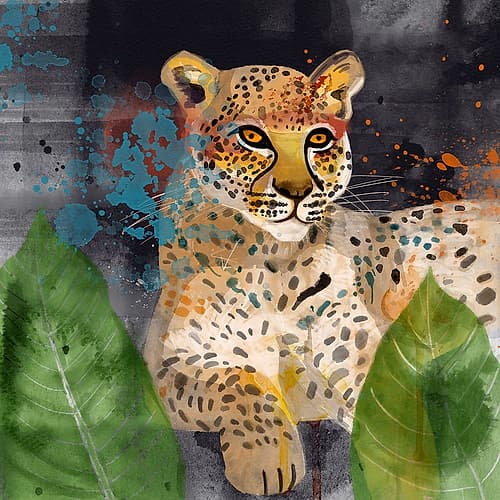 Tiger Boho Animals Print