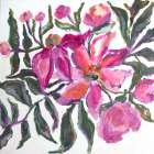 Peony Ivory Art Print