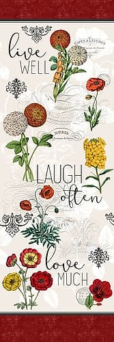 Live Well Panel Art Print