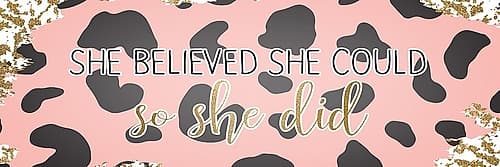 She Believed 1 Art Print