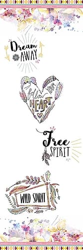 Wild and Free Panel Fashion Print