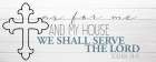 My House Cross Art Print