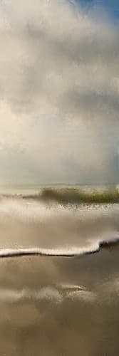 Golden Sea 3 Coastal Print