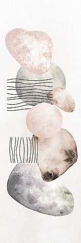 Stones panel Abstract Art Print