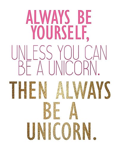 Be a Unicorn 2 Kids Print