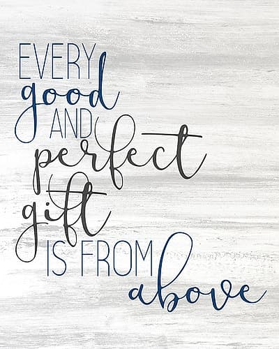 Perfect Gift blue Art Print