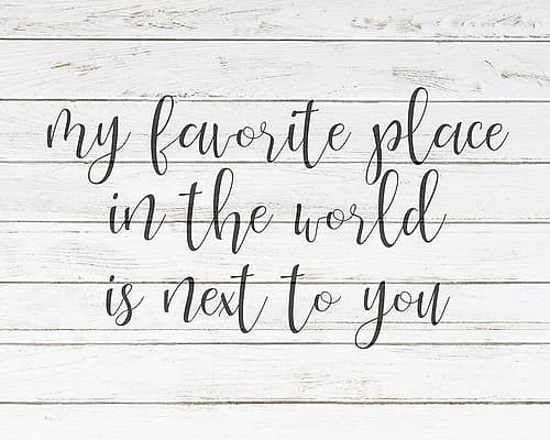 Favorite Place Inspirational Print