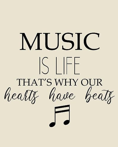 Music is Life Art Print