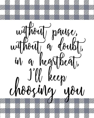 Choose You Signs Print