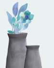 Blue Hues 3 Botanical Print