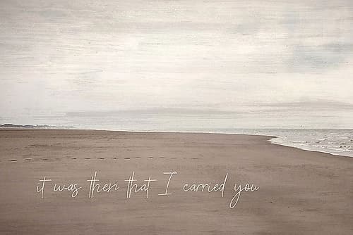 I Carried You Coastal Print