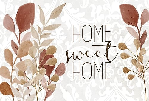 Home Sweet Home Botanical Art Print