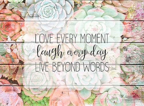 Live Beyond Words Art Print