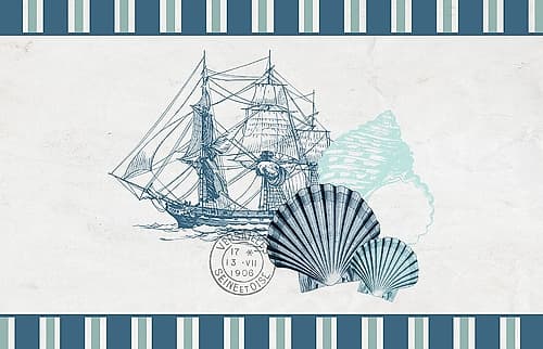 Sea Blues 1 Coastal Print