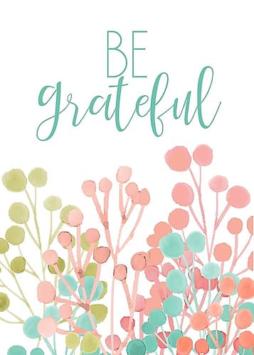 Be Grateful Art Print