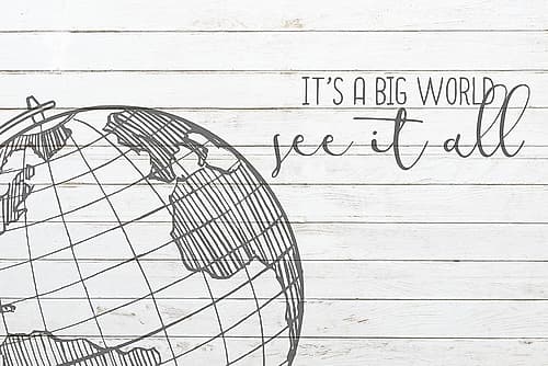 Its a Big World Art Print