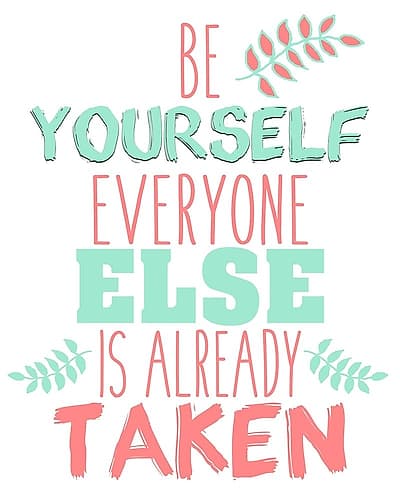 Be Yourself Art Print by Kimberly Allen