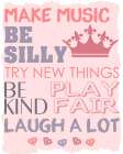 Be Silly 1 Pink Art Print
