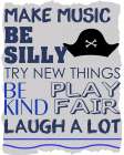 Be Silly 1 Blue Art Print