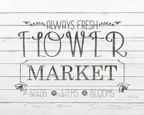 Flower Market Art Print
