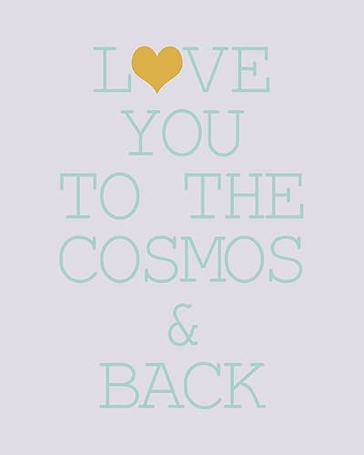 To the Cosmos 2 Kids Print