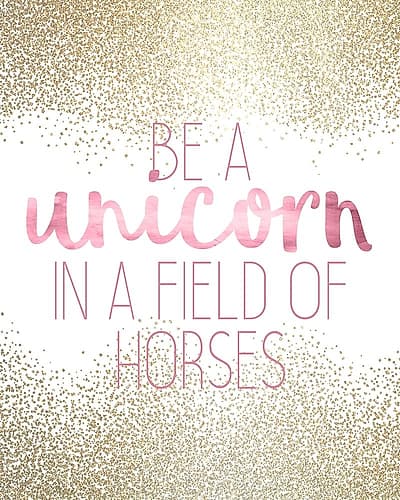 A Unicorn 2 Art Print by Kimberly Allen