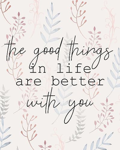 With You Inspirational Print