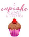 A Cupcake Art Print