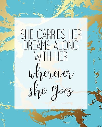 Wherever She Goes Art Print