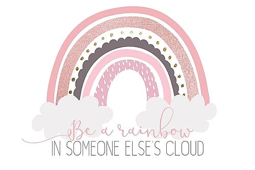 Be A Rainbow Kids Print