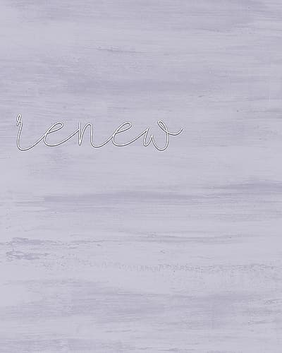 Renew Inspirational Print