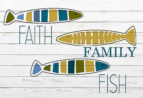 Faith and Fish Leisure Print