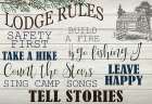 Lodge Rules Art Print
