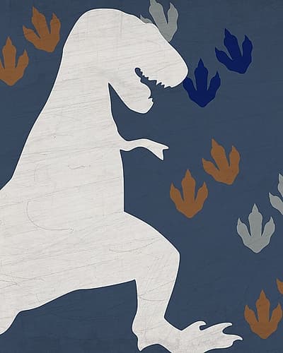 Rawr Tracks 1 v2 Kids Print