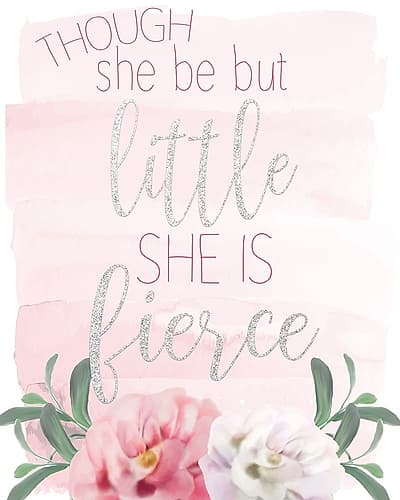 She is Fierce Art Print