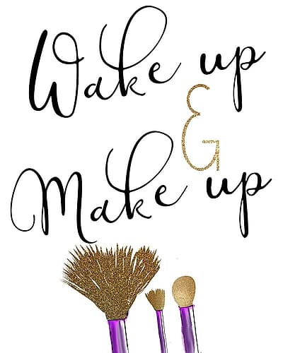 Wake Up Word Art Print