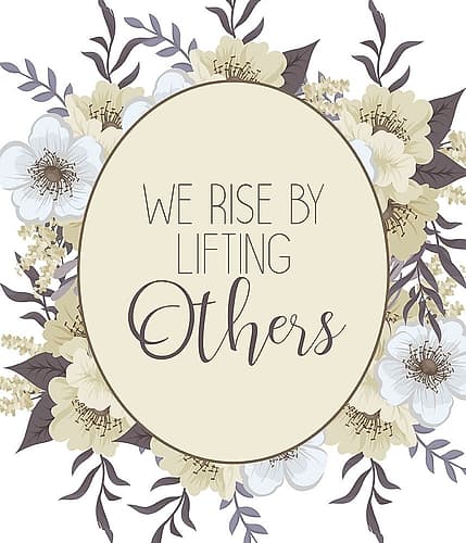 We Rise Inspirational Print
