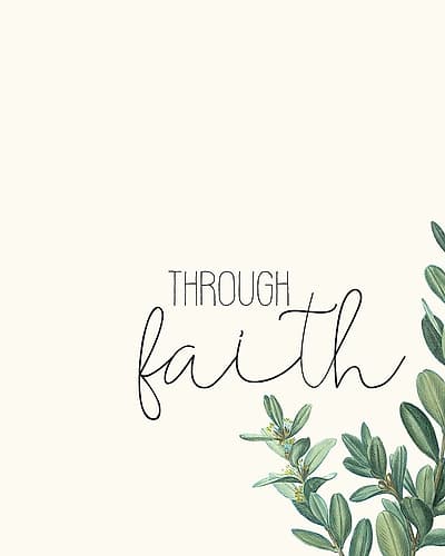 By Grace 2 Religious Print