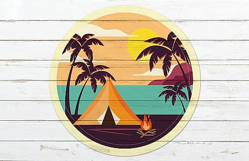 Beach Tent A Coastal Print