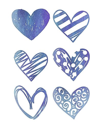 Watercolor Love 1 Art Print